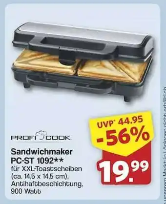 Famila Nord Ost Sandwichmaker PC-ST 1092 Angebot
