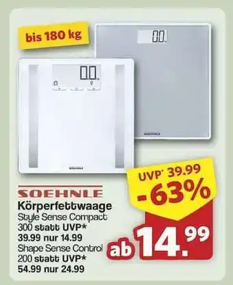 Famila Nord Ost Soehnle Körperfettwaage Angebot