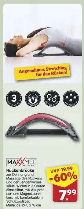 Famila Nord Ost MAXXMEE Rückenbrücke Angebot