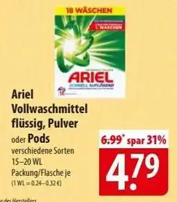 Famila Nord Ost Ariel Vollwaschmittel Angebot