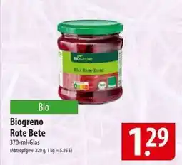 Famila Nord Ost Biogreno Rote Bete Angebot