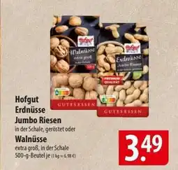 Famila Nord Ost Hofgut Erdnüsse Jumbo Riesen oder Walnüsse Angebot