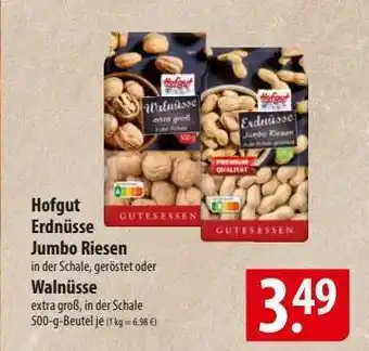 Famila Nord Ost Hofgut Erdnüsse Jumbo Riesen oder Walnüsse Angebot