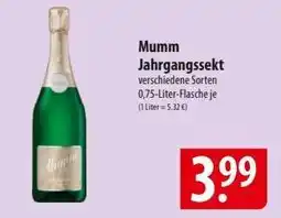 Famila Nord Ost Mumm Jahrgangssekt Angebot