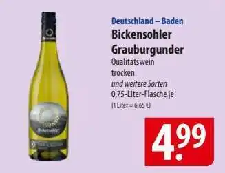 Famila Nord Ost Bickensohler Grauburgunder Angebot