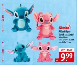 Famila Nord Ost Simba Plüschfigur Stitch oder Angel Angebot