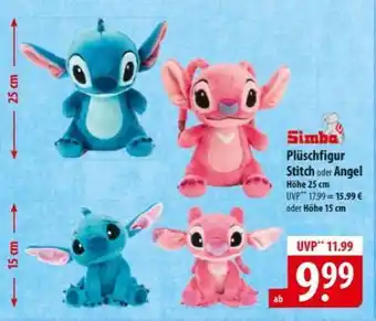 Famila Nord Ost Simba Plüschfigur Stitch oder Angel Angebot