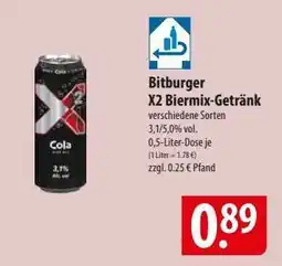 Famila Nord Ost Bitburger X2 Biermix-Getränk Angebot