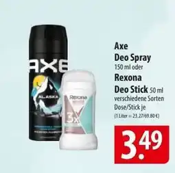 Famila Nord Ost Axe Deo Spray / Rexona Deo Stick Angebot