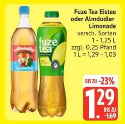 Edeka Fuze Tea Eistee oder Almdudler Limonade Angebot