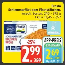 Edeka FROSTA Schlemmerfilet oder Fischstäbchen Angebot