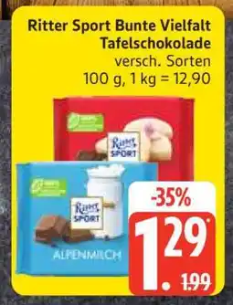 Edeka Ritter Sport Bunte Vielfalt Tafelschokolade Angebot