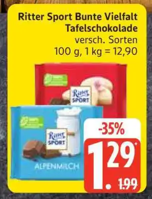Edeka Ritter Sport Bunte Vielfalt Tafelschokolade Angebot