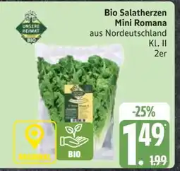 Edeka Bio Salatherzen Mini Romana Angebot