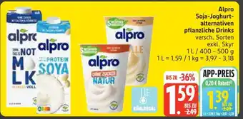 Edeka Alpro Soja-Joghurt-alternativen pflanzliche Drinks Angebot