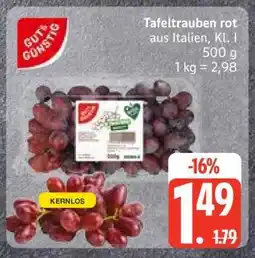 Edeka Tafeltrauben rot Angebot