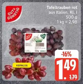 Edeka Tafeltrauben rot Angebot