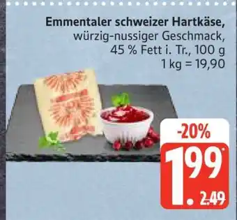 Edeka Emmentaler schweizer Hartkäse Angebot