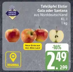 Edeka Tafeläpfel Elstar, Gala oder Santana Angebot