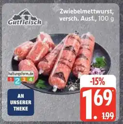 Edeka Zwiebelmettwurst, versch. Ausf., 100 g Angebot