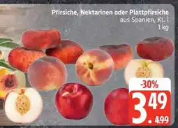 Edeka Pfirsiche, Nektarinen oder Plattpfirsiche Angebot