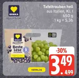 Edeka Tafeltrauben hell Angebot