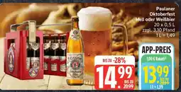 Edeka Paulaner Oktoberfest Hell oder Weißbier Angebot