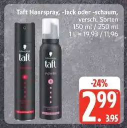 Edeka Taft Haarspray, -lack oder -schaum Angebot
