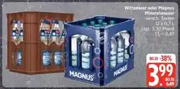 Edeka Wittenseer oder Magnus Mineralwasser Angebot