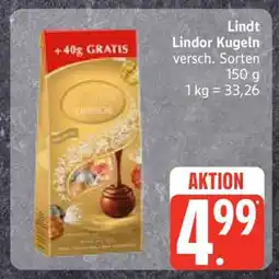 Edeka LINDT Lindor Kugeln Angebot