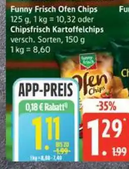 Edeka Funny Frisch Ofen Chips / Chipsfrisch Kartoffelchips Angebot
