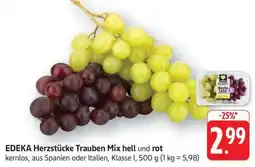 Edeka EDEKA Herzstücke Trauben Mix hell und rot Angebot