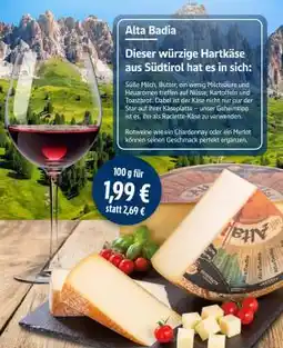 Edeka Alta Badia Hartkäse Angebot
