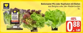 Edeka Ballensalat Mix oder Kopfsalat mit Ballen Angebot