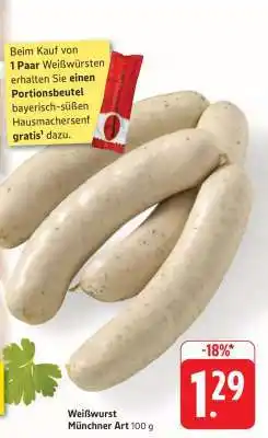 Edeka Weißwurst Münchner Art 100 g Angebot