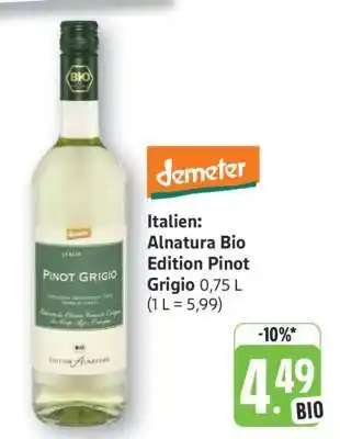 Edeka Alnatura Bio Edition Pinot Grigio Angebot
