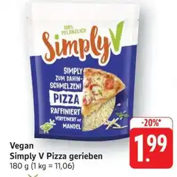 Edeka Simply V Pizza gerieben Angebot