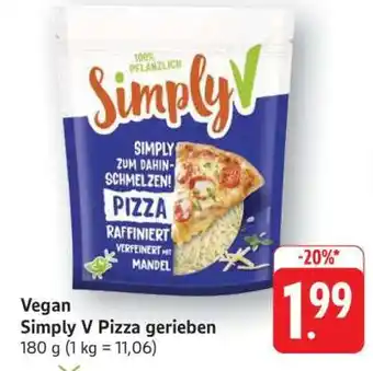 Edeka Simply V Pizza gerieben Angebot