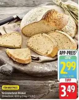 Edeka Gründerbrot Dinkel Angebot