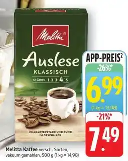 Edeka Melitta Kaffee Angebot