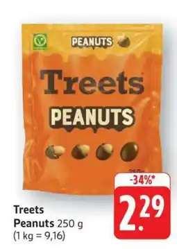 Edeka Treets Peanuts 250 g Angebot