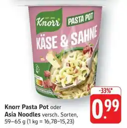 Edeka Knorr Pasta Pot oder Asia Noodles Angebot