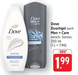 Edeka Dove Duschgel auch Men + Care Angebot