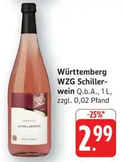 Edeka Württemberg WZG Schillerwein Angebot