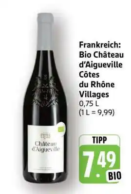 Edeka Bio Château d'Aigueville Côtes du Rhône Villages Angebot