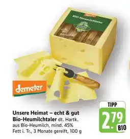 Edeka Unsere Heimat – echt & gut Bio-Heumilchtaler Angebot