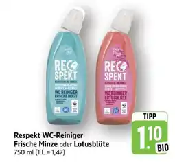 Edeka Respekt WC-Reiniger Frische Minze oder Lotusblüte Angebot