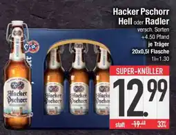 Edeka Hacker Pschorr Hell oder Radler Angebot