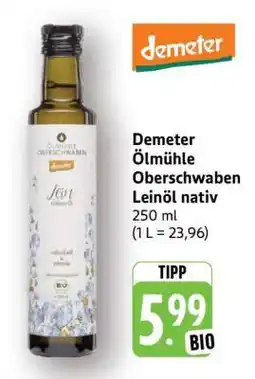 Edeka Demeter Ölmühle Oberschwaben Leinöl nativ Angebot
