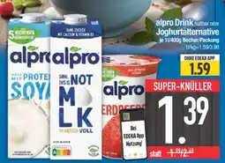 Edeka alpro Drink haltbar oder Joghurtalternative Angebot